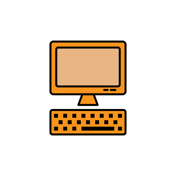 个人电脑平面图标设计图片下载