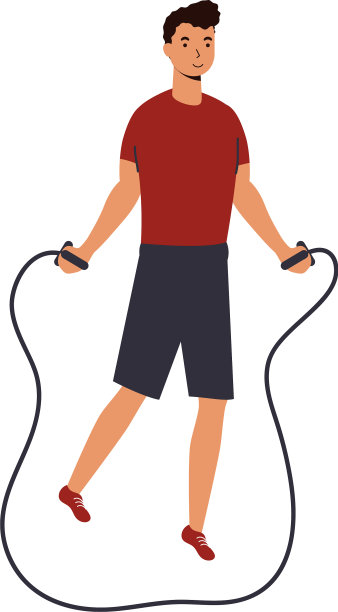 男子跳套索设计图片下载