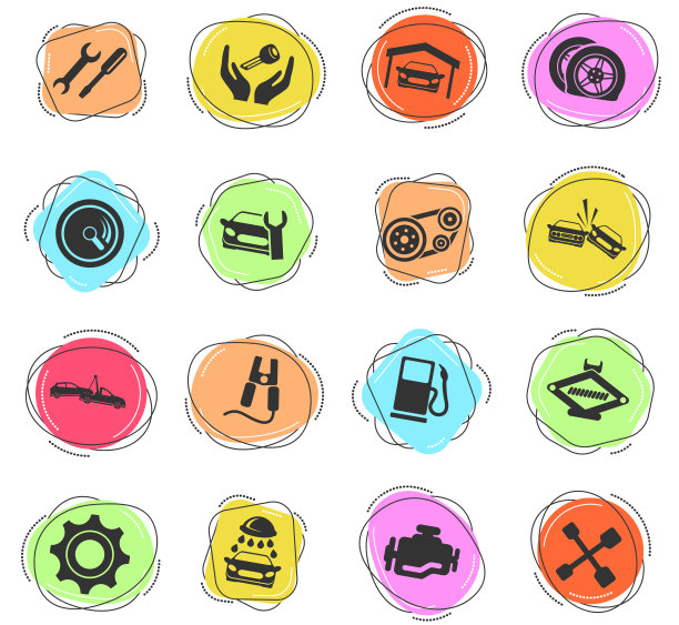 汽车服务图标图片下载