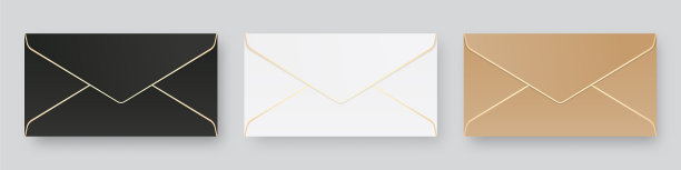 设置空白的现实信封模型图片下载