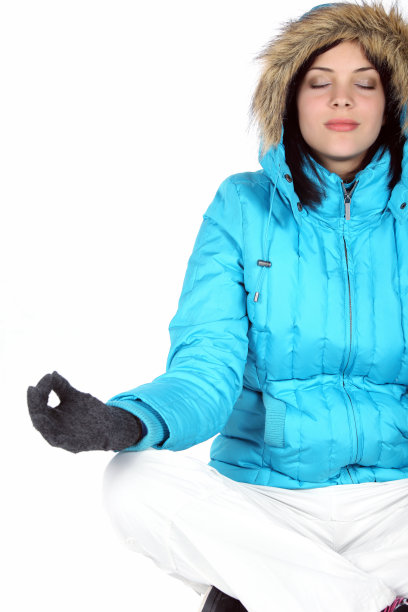 瑜伽在雪图片下载