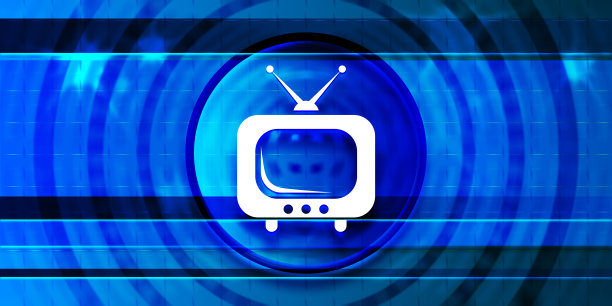 电视图标最佳prime数字智能蓝色旗帜背景抽象未来主义运动插图图片下载