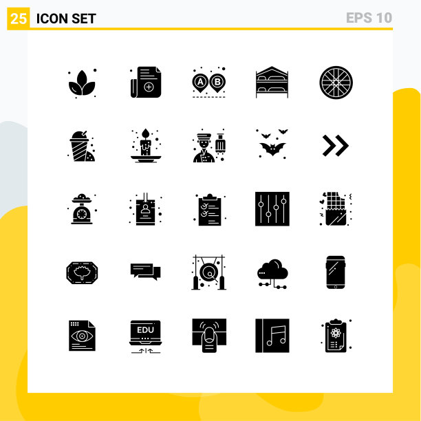 25个通用立体符号符号公园图片下载