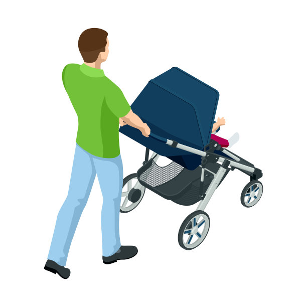 等距马车孤立在一个白色图片下载