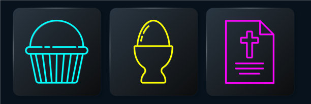 设行复活节蛋糕贺卡与快乐图片下载