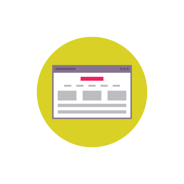 网站页面-概念图标在平面图形图片下载