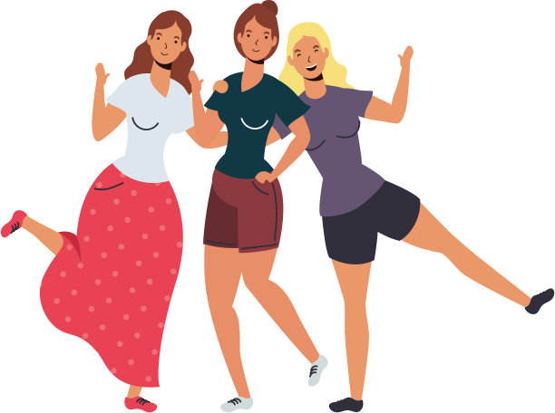 孤立的女性头像卡通设计图片下载