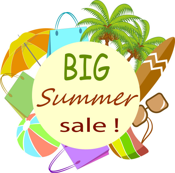 主题销售的彩色横幅图片下载