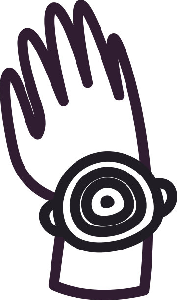 Raksha bandhan腕带线风格图标图片下载