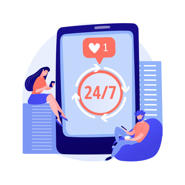 社交媒体成瘾的概念隐喻图片下载