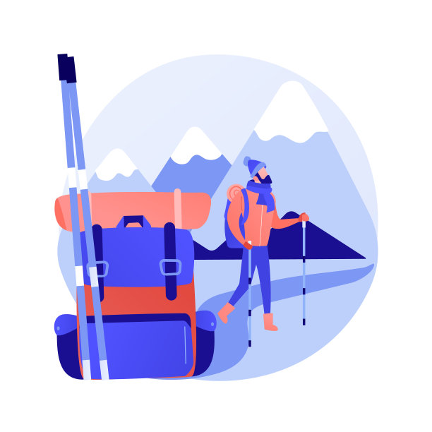 登山探险概念隐喻图片下载