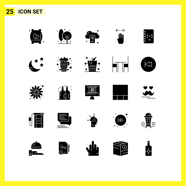 包25现代固体符号符号和符号图片下载