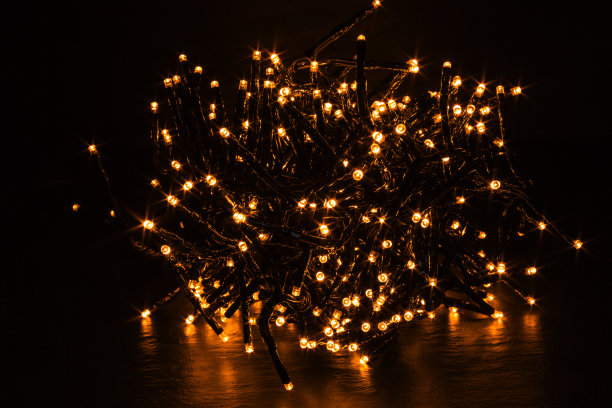 领导圣诞树小彩灯图片下载