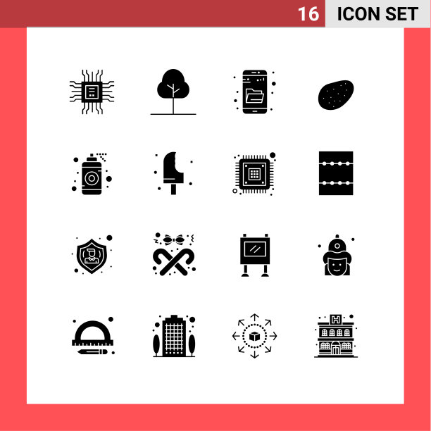 设置16个商业实体雕文包图片下载