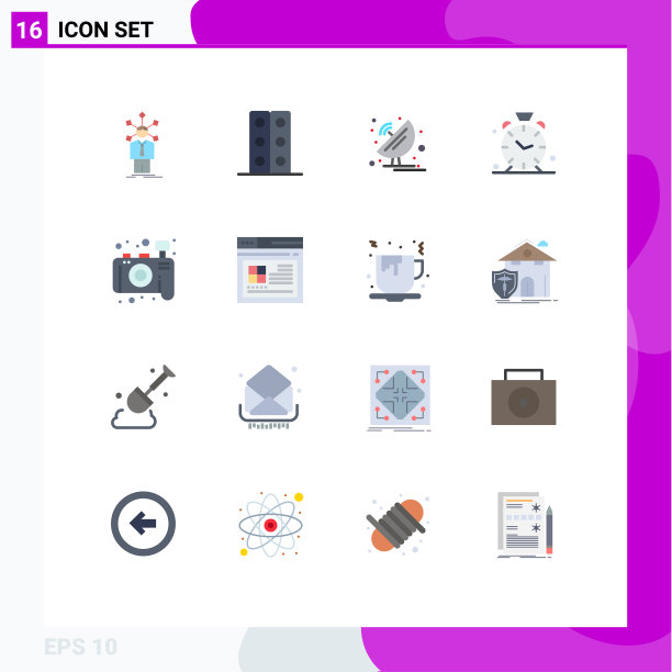 16个通用平色标志符号警示图片下载