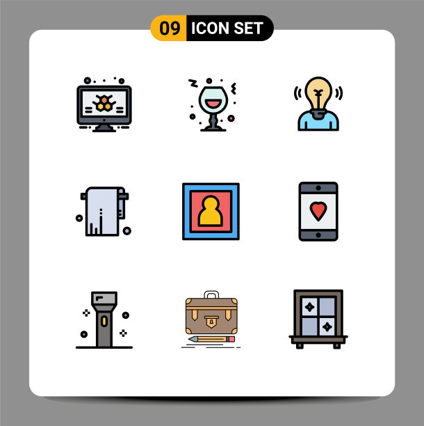 设置9填充线平坦的颜色网格毛巾图片下载