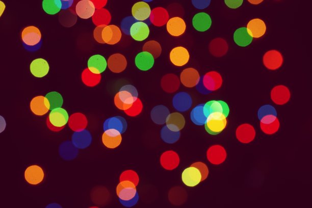 圣诞灯背景散焦圣诞灯图片下载