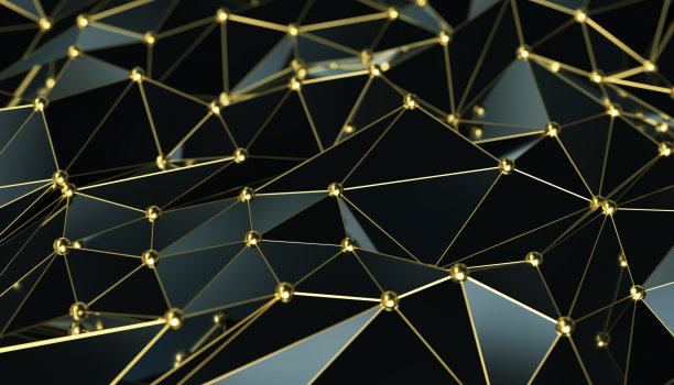 摘要网络的概念。加密货币或区块链概念。图片下载