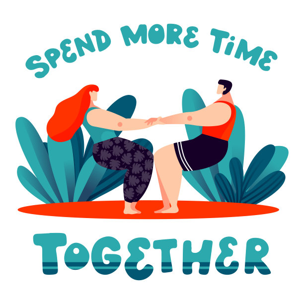 花更多的时间在一起。双人瑜伽体式。图片下载