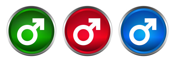 男性标志图标至尊圆形按钮集设计说明图片下载