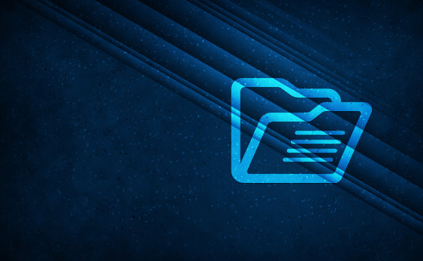 文件夹图标自然天光抽象深蓝色背景条纹图案插图图片下载