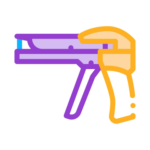 安装工具光纤颜色图标矢量插图图片下载