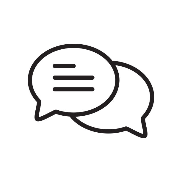 气泡语音矢量图标在时尚的平面设计图片下载