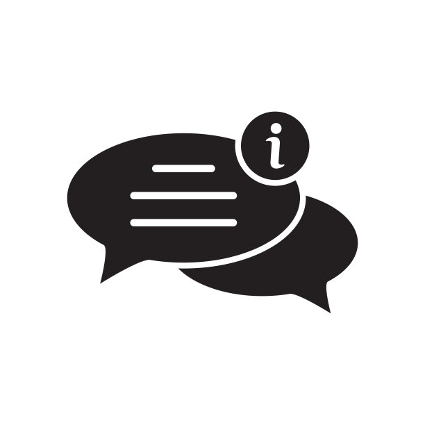 气泡语音矢量图标在时尚的平面设计图片下载