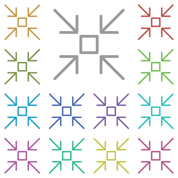 减少箭头图标图片下载