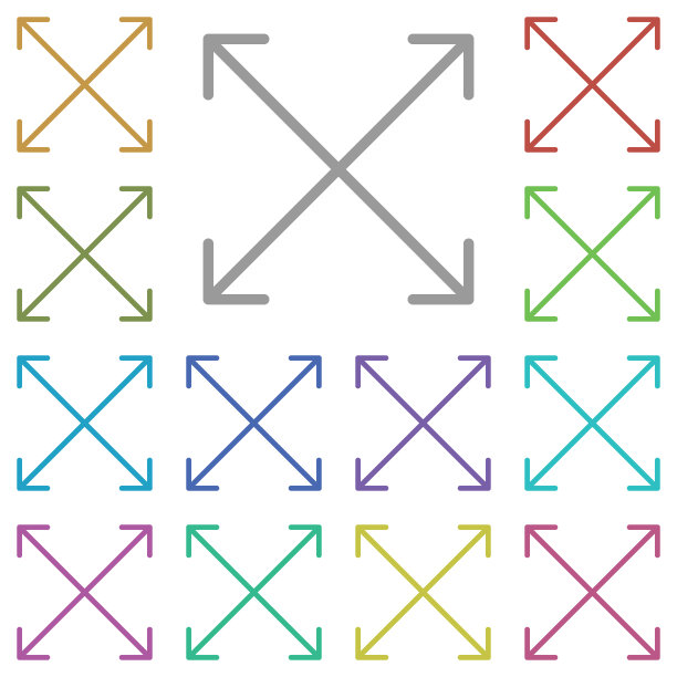 全屏箭头图标图片下载