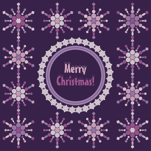 圣诞装饰雪花。无缝的背景。图片下载