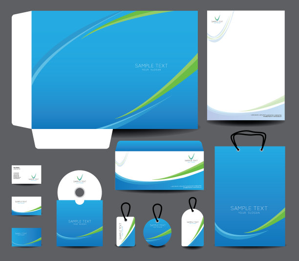 名片模板设计库存插图图片下载