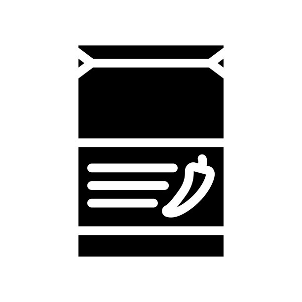 调味香料香囊符号图标矢量插图图片下载