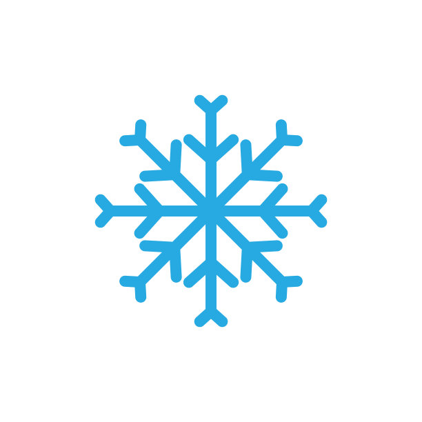 雪花图标设计模板矢量孤立插图图片下载