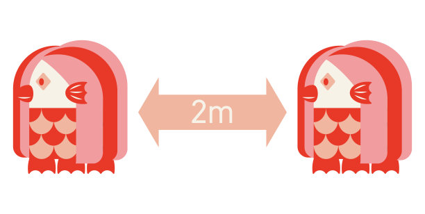 说明社会距离和日本youkai Amabie图片下载