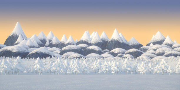 卡通的冬景图片下载