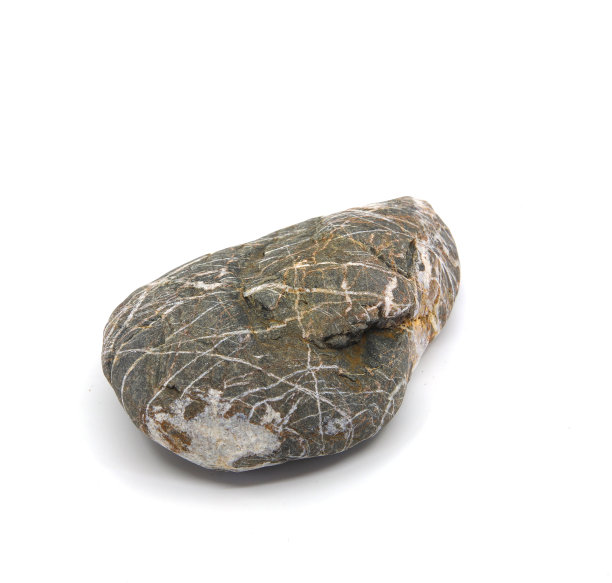 白色背景上装饰性的彩色石头图片下载