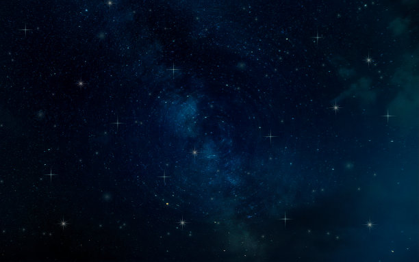抽象的蓝色背景与白色的星星图片下载