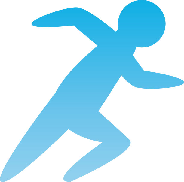 男人头像运行渐变风格图标图片下载