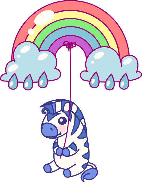 可爱的bastriped斑马图片下载