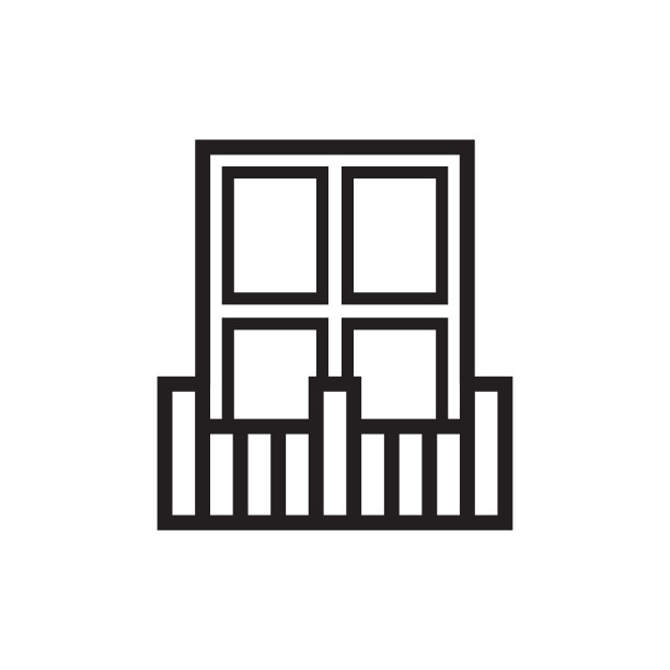 窗口矢量图标在时尚的平面设计图片下载