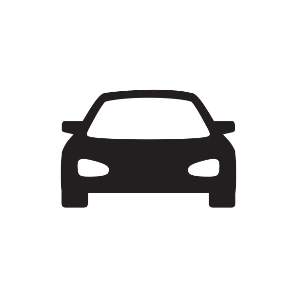 汽车图标在时尚的平面设计图片下载