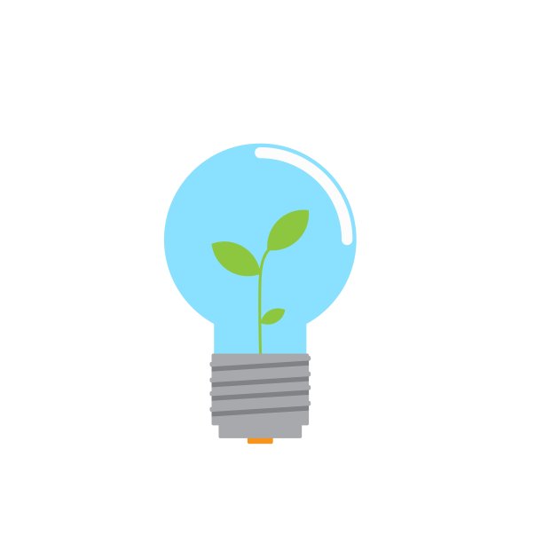 可再生能源的灯泡图片下载