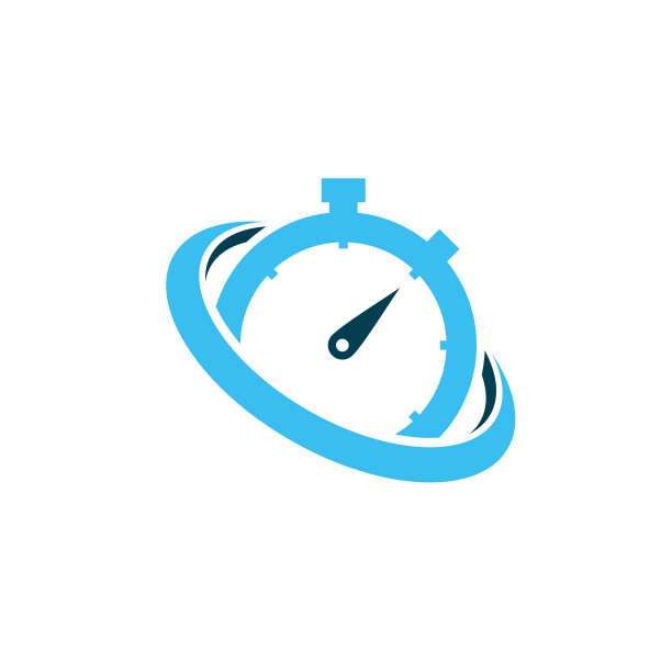 计时器秒表标志设计概念向量图片下载