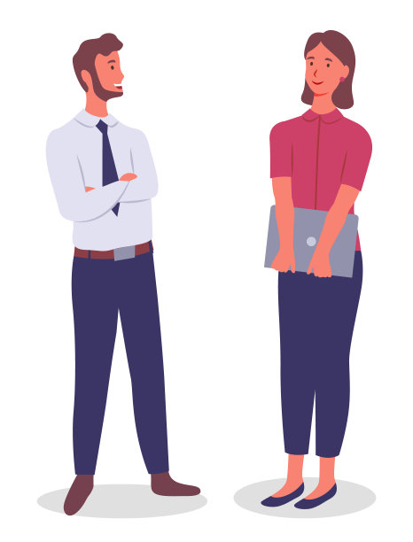 在办公室开会，男同事和女同事在工作中交流，在休息时交谈图片下载