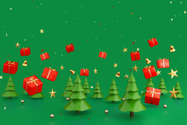 圣诞背景文字输入。背景颜色是绿色。图片下载