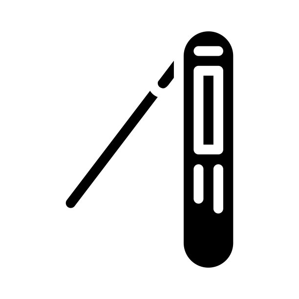 厨房温度计字形图标矢量插图图片下载