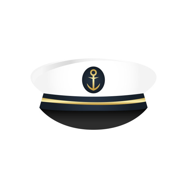 船长帽，水手帽，航海船长帽。官帽子。制服。占领。图片下载