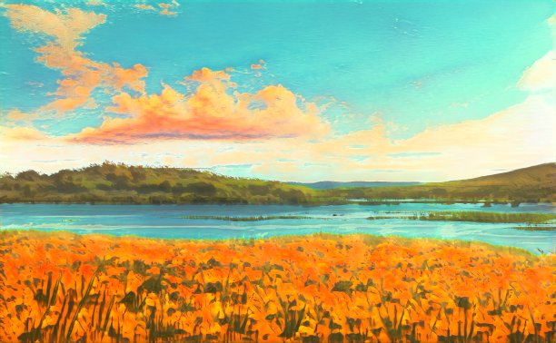 这个湖和它的花图片下载