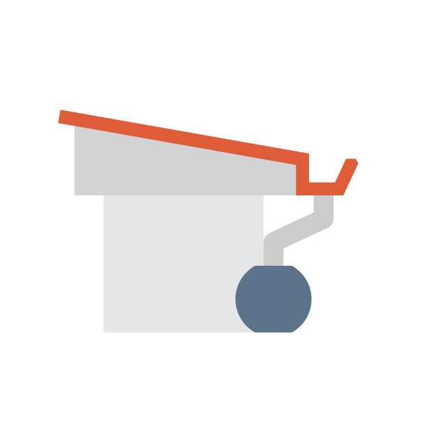 雨水沟矢量图标设计。图片下载